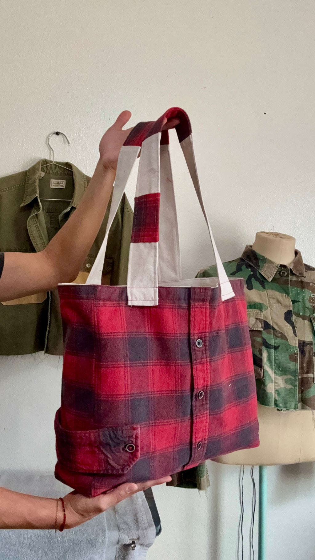 The Flannel Boyfriend Bag